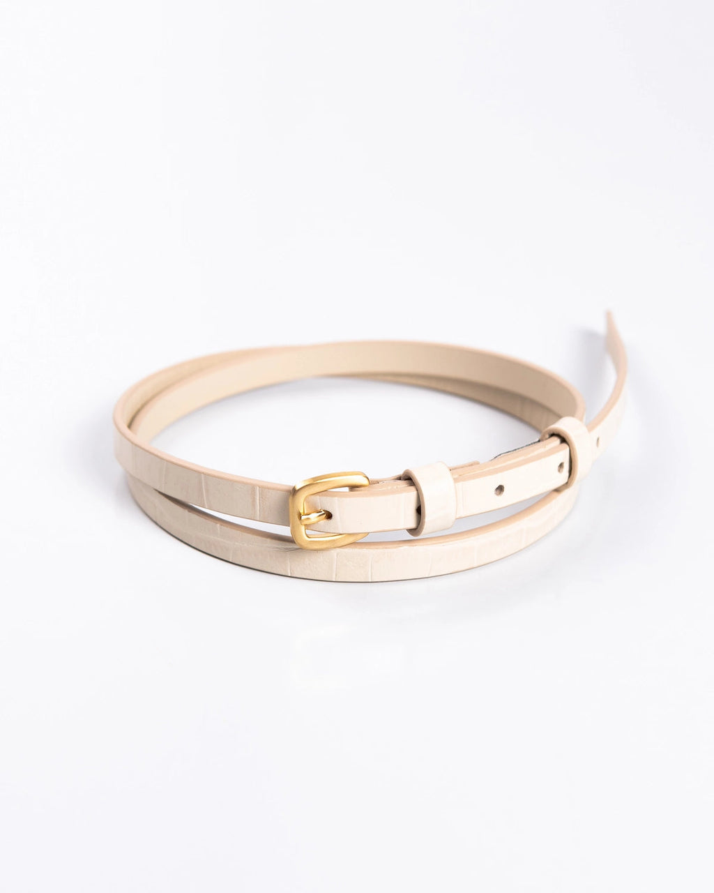 Cinto Bianca Couro Off White WOOW