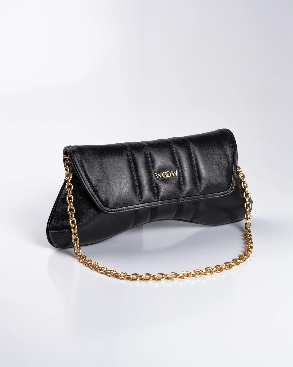 Bolsa Média Agatha Couro Preto WOOW