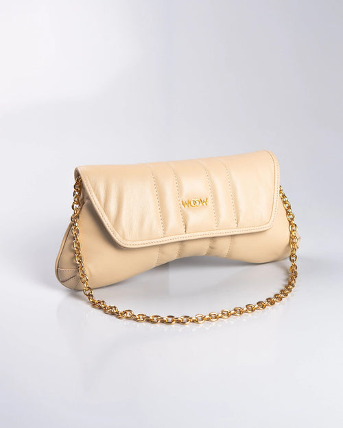 Bolsa Média Agatha Couro Eggshell WOOW