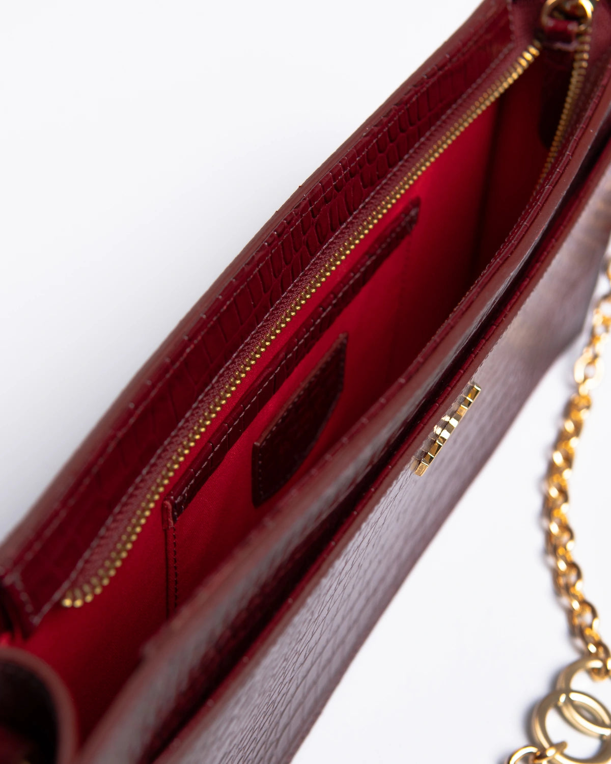 Bolsa Média Margô Couro Bordô WOOW