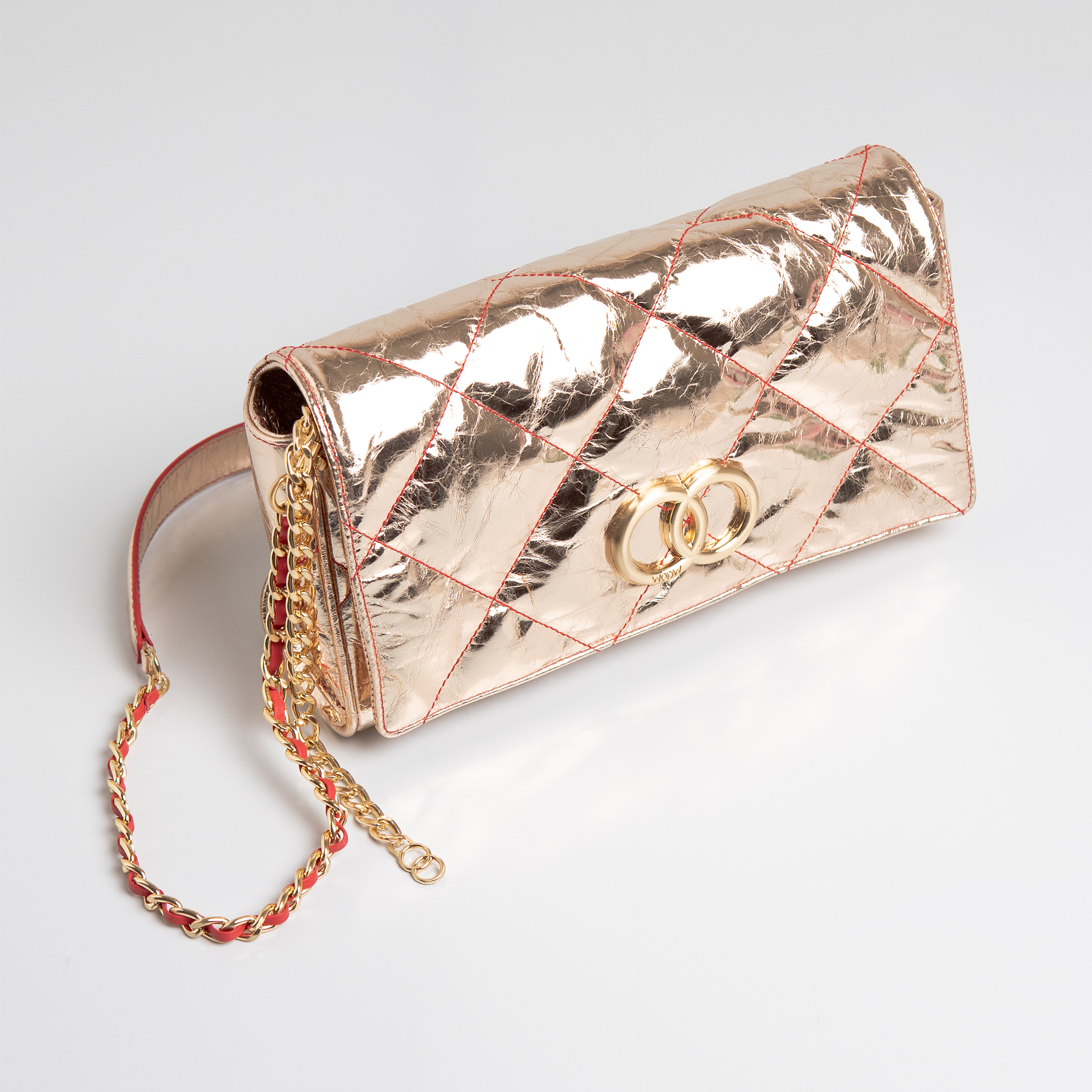 Bolsa Serena em Old Spechio Champagne WOOW