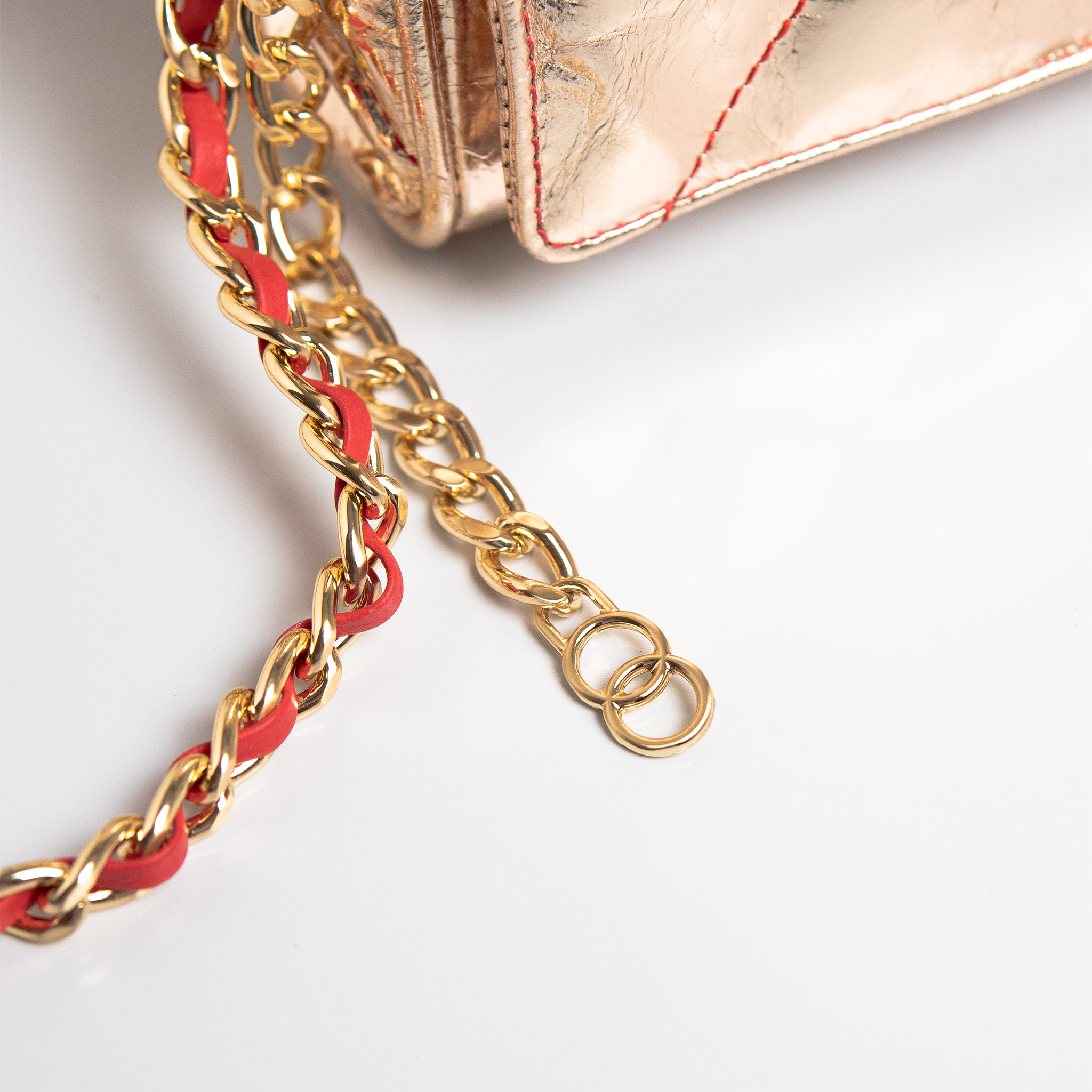 Bolsa Serena em Old Spechio Champagne WOOW