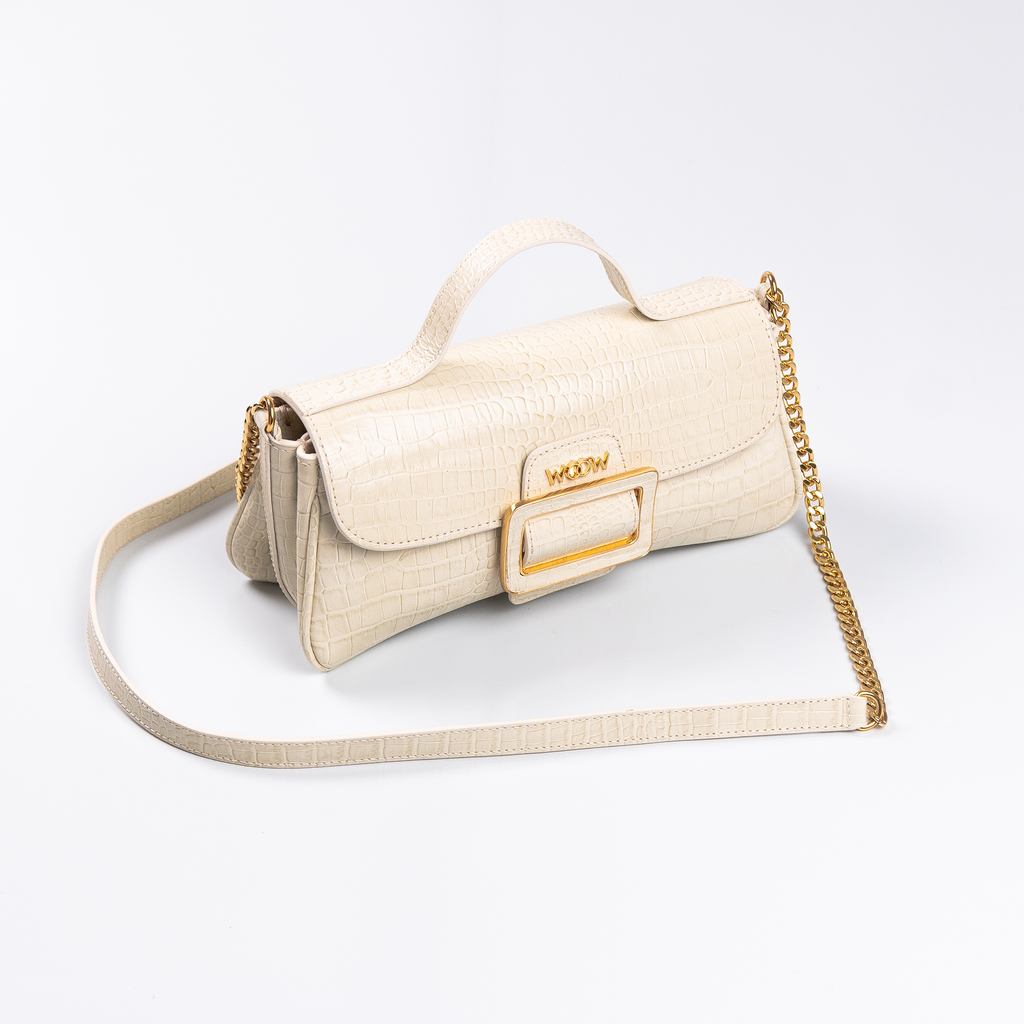 Bolsa Charlote Couro Croco WOOW