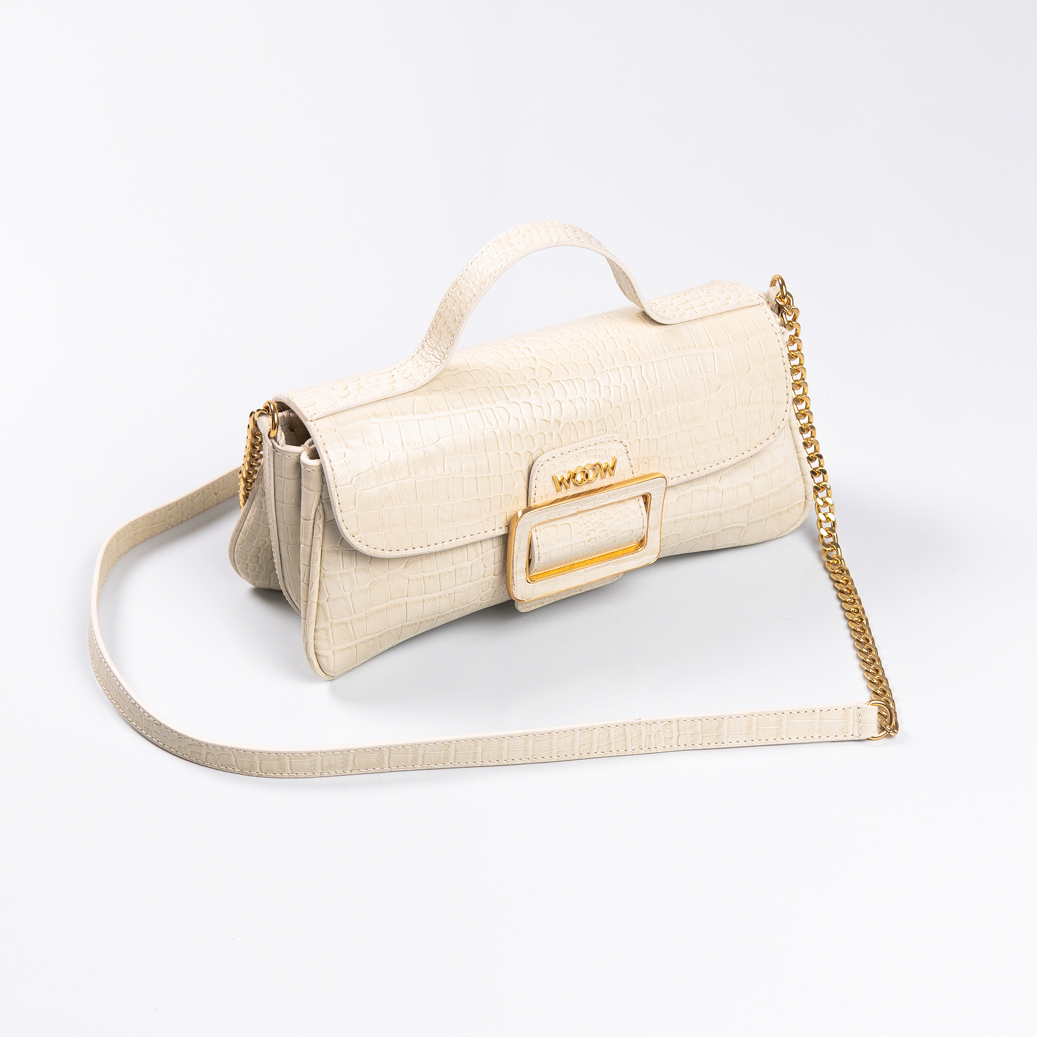 Bolsa Charlote Couro Croco WOOW