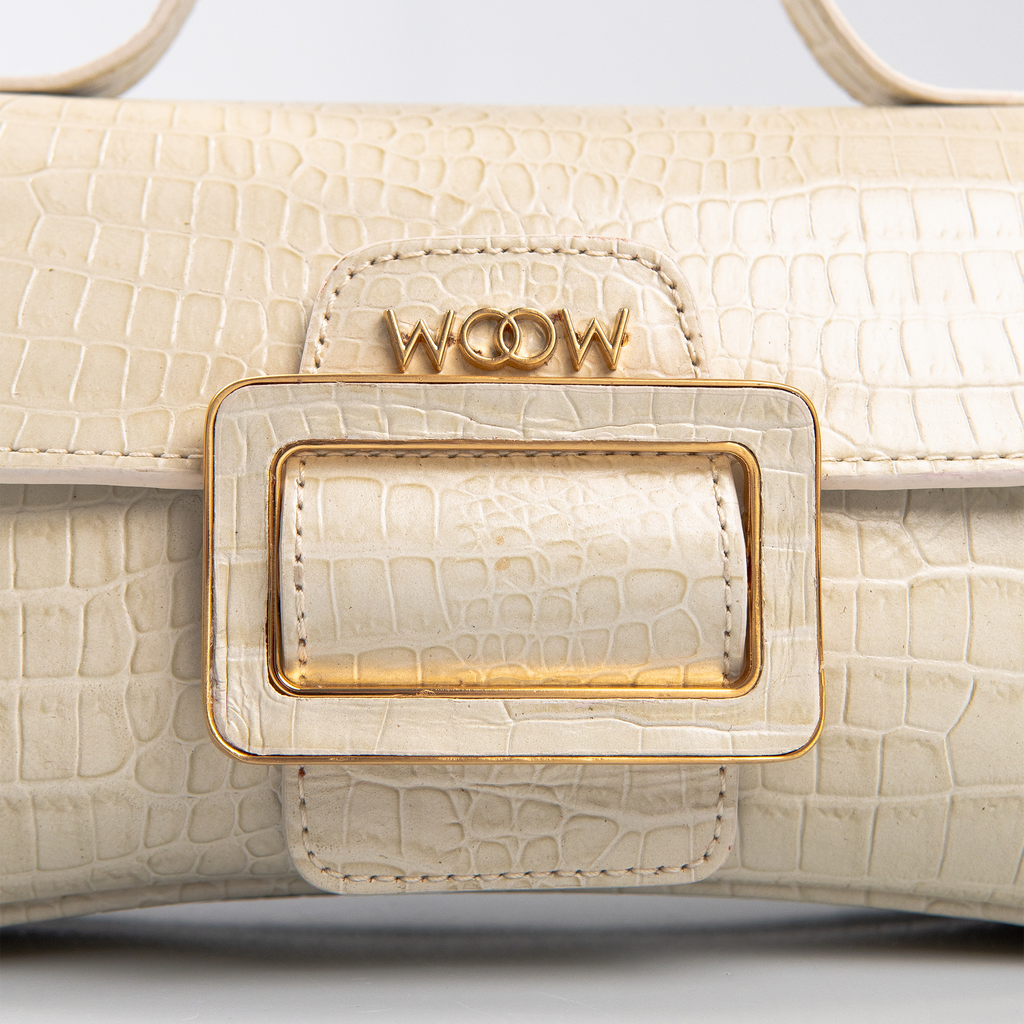 Bolsa Charlote Couro Croco WOOW