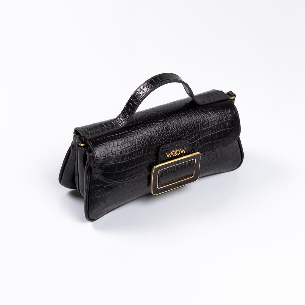 Bolsa Charlote Couro Croco WOOW