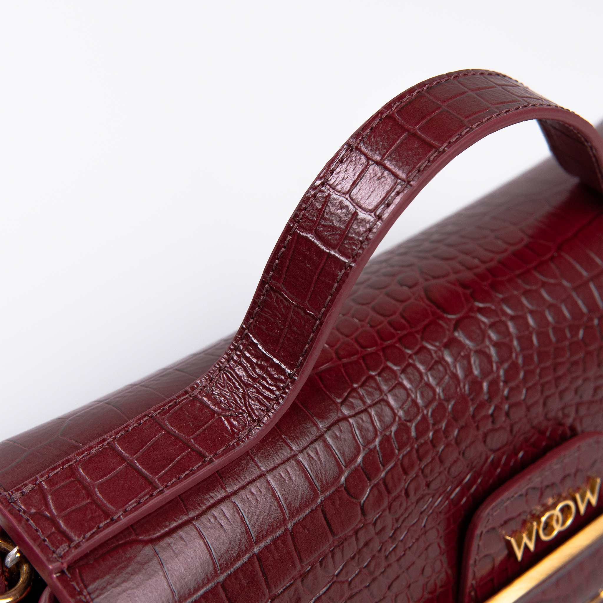 Bolsa Charlote Couro Croco WOOW