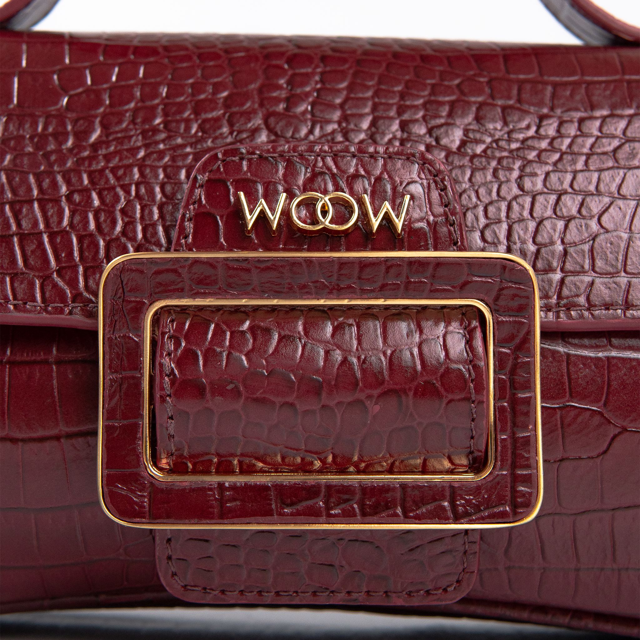 Bolsa Charlote Couro Croco WOOW