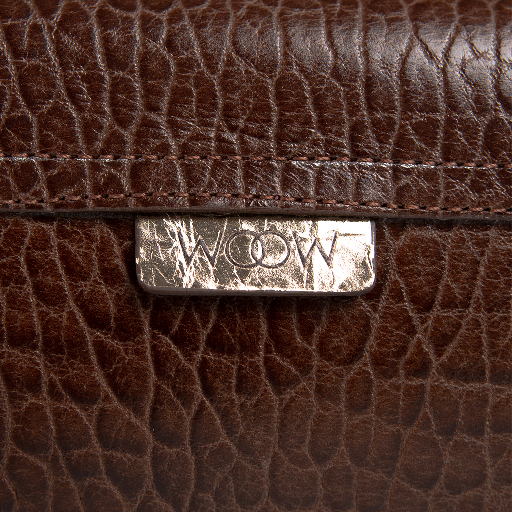 Bolsa Giovana em Croco Marrom WOOW