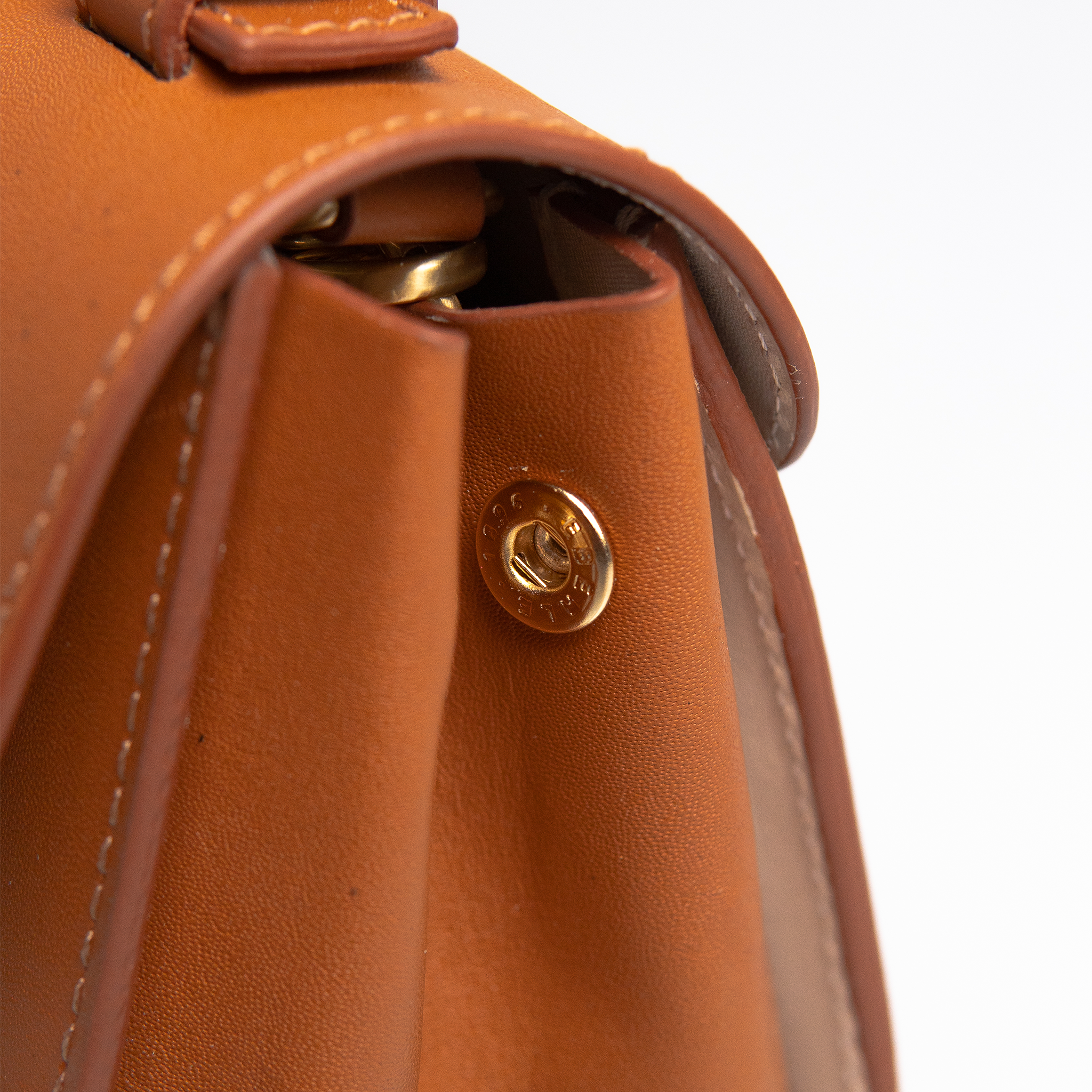 Bolsa Mini Aurora couro caramelo WOOW