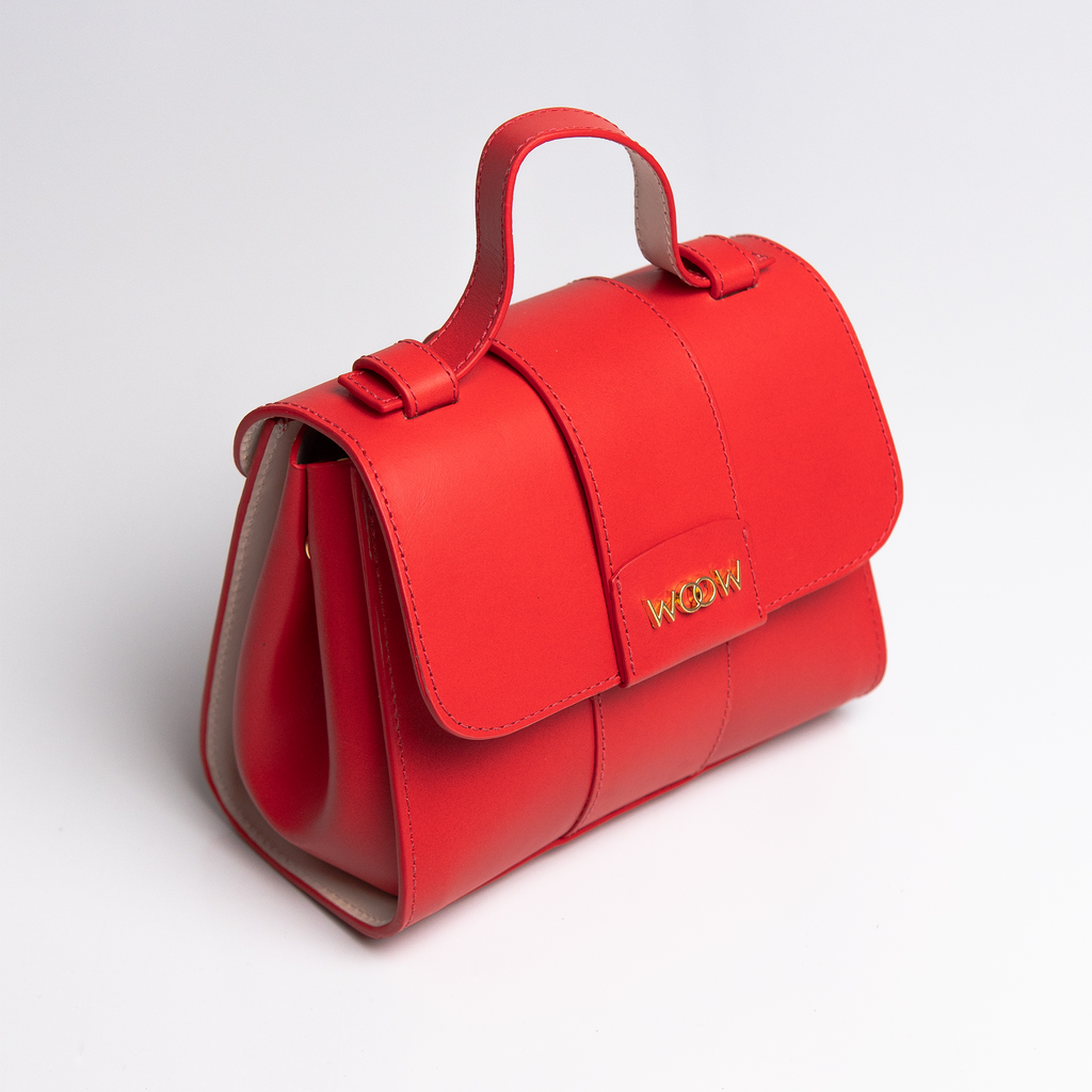 Bolsa Mini Aurora couro gloss WOOW