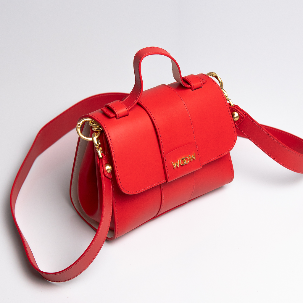 Bolsa Mini Aurora couro gloss WOOW