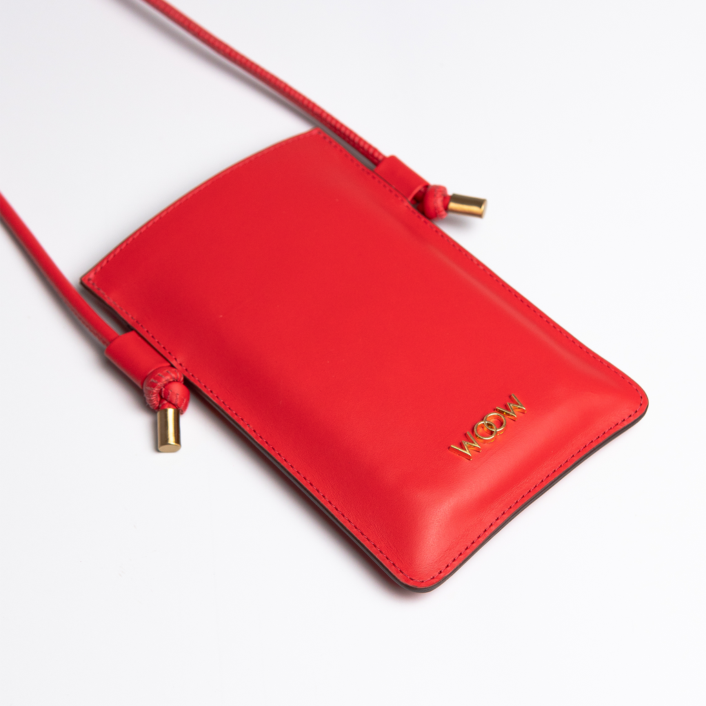 Bolsa porta celular Marina couro Gloss WOOW