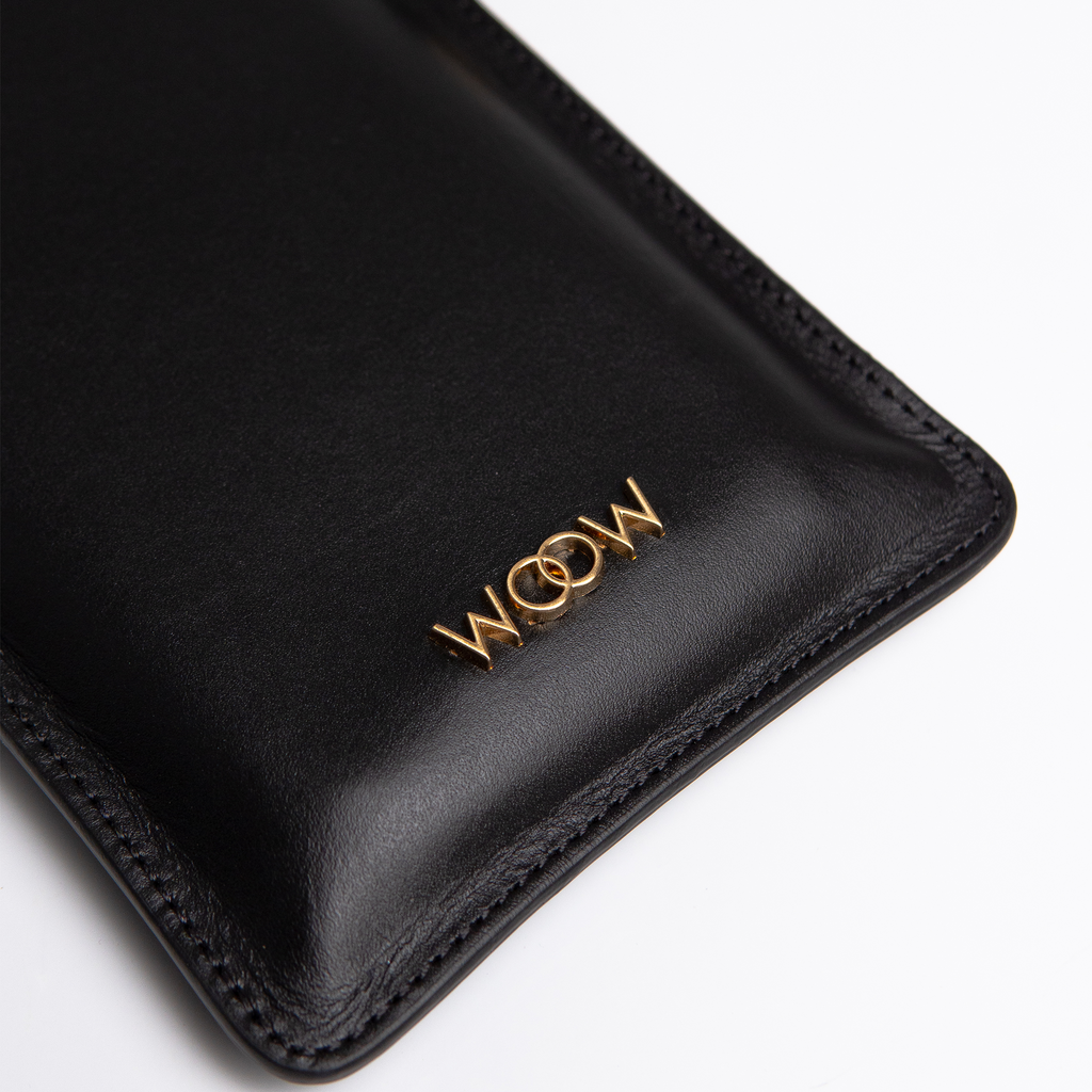 Bolsa porta celular Marina couro Preto WOOW
