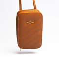 Bolsa porta celular Stella couro caramelo WOOW