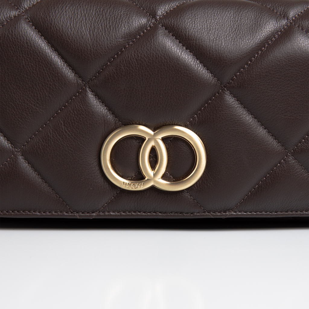 Bolsa Serena em Napa Gaja Off Preta WOOW