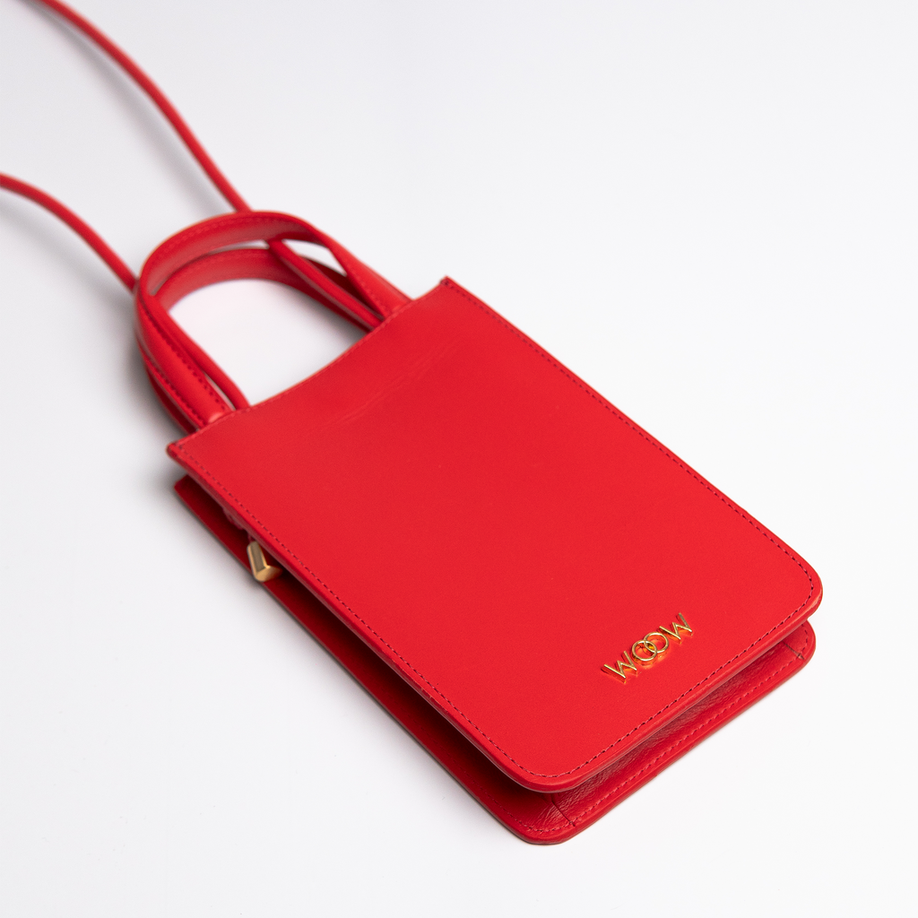 Bolsa porta celular Luna couro gloss WOOW