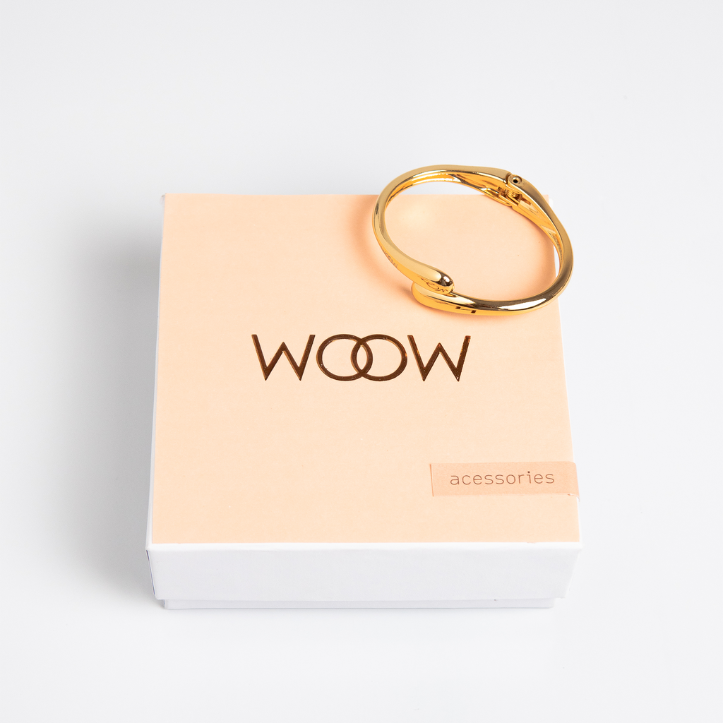 Bracelete Sia Fino Dourado Pontas Soltas WOOW