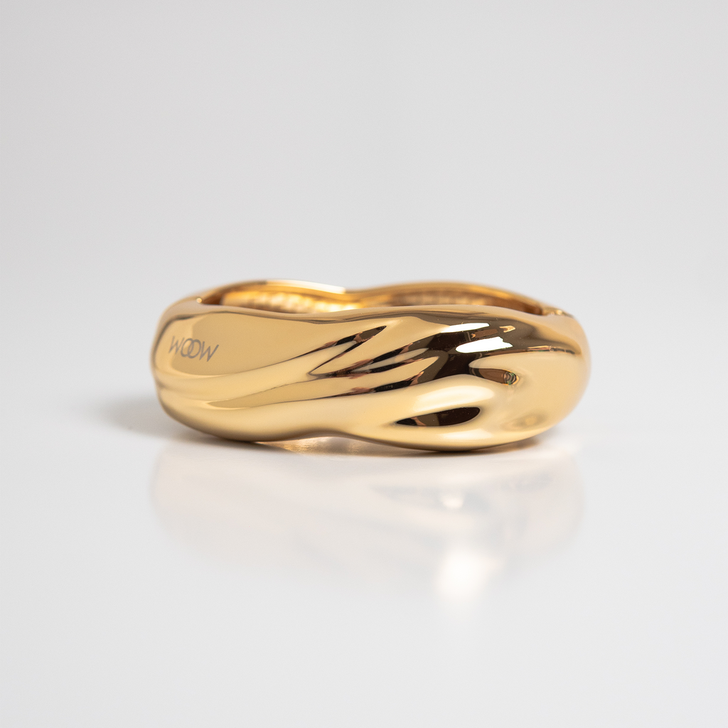 Bracelete Thea Largo Dourado WOOW