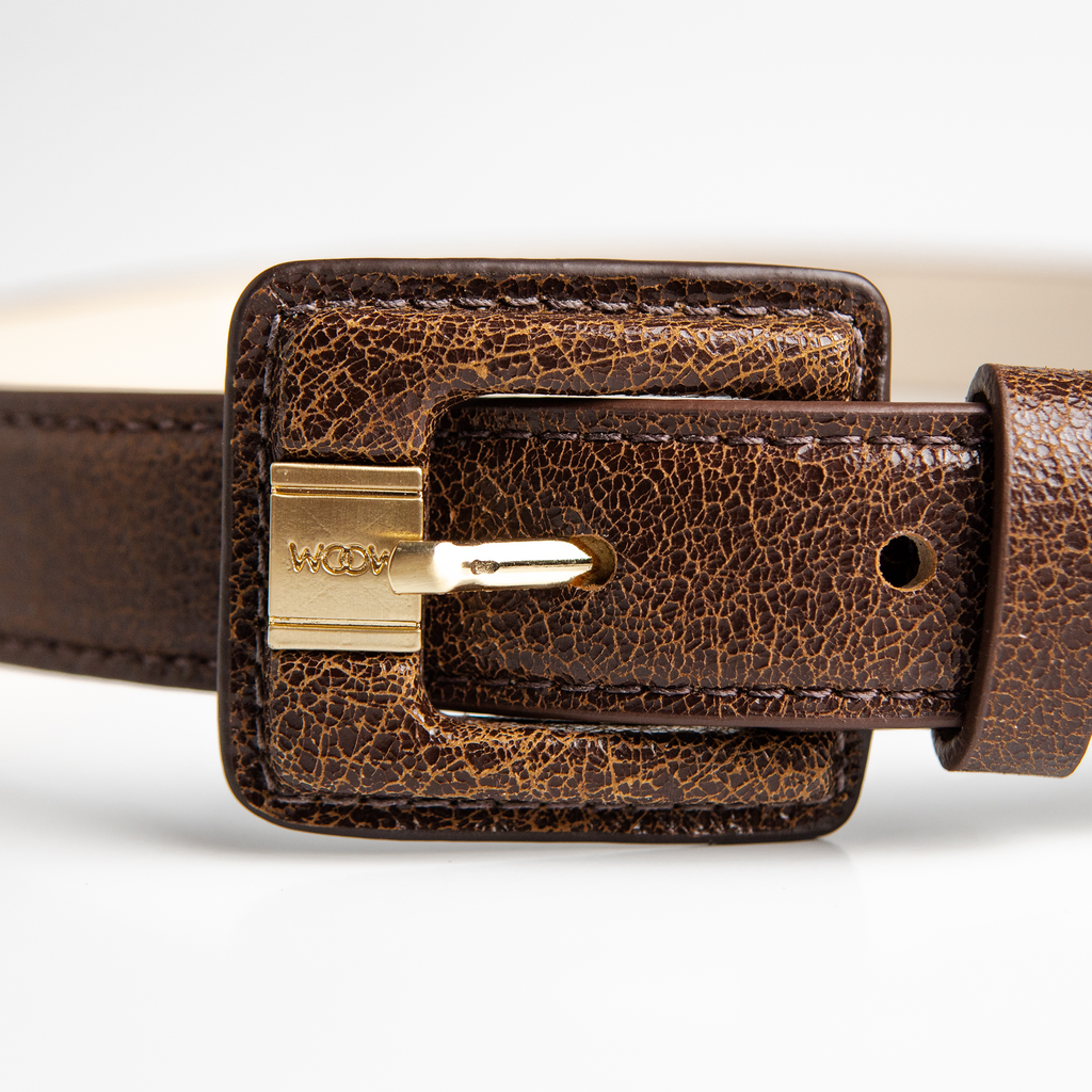 Cinto Eva fivela couro WOOW
