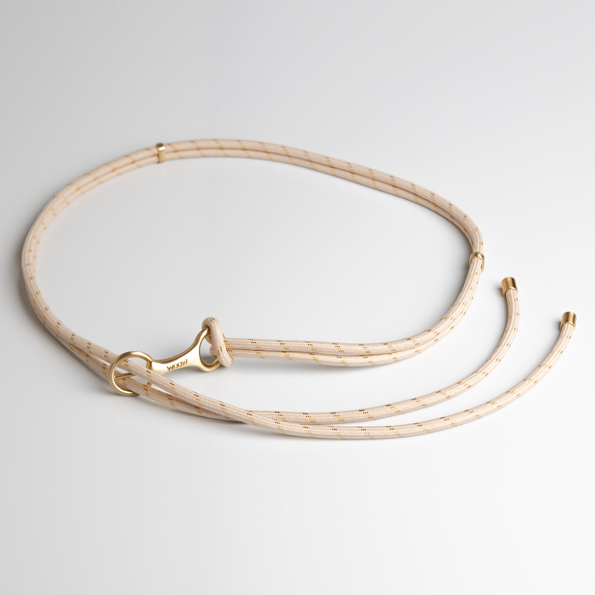 Cinto Betânia White/Dourado WOOW