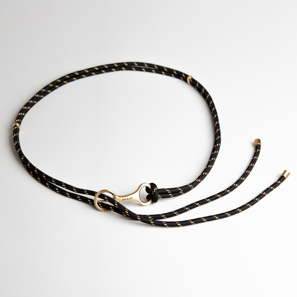 Cinto Betânia Preto/Dourado WOOW