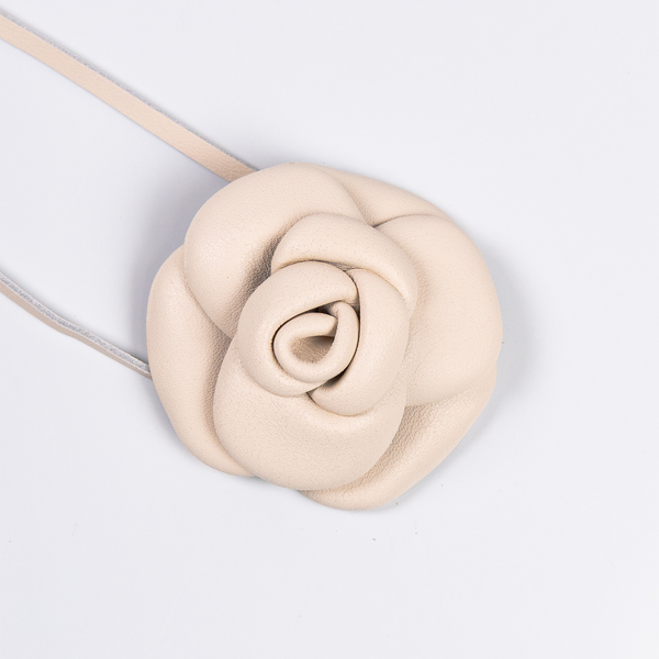 Flor Confidence em Couro - Off White