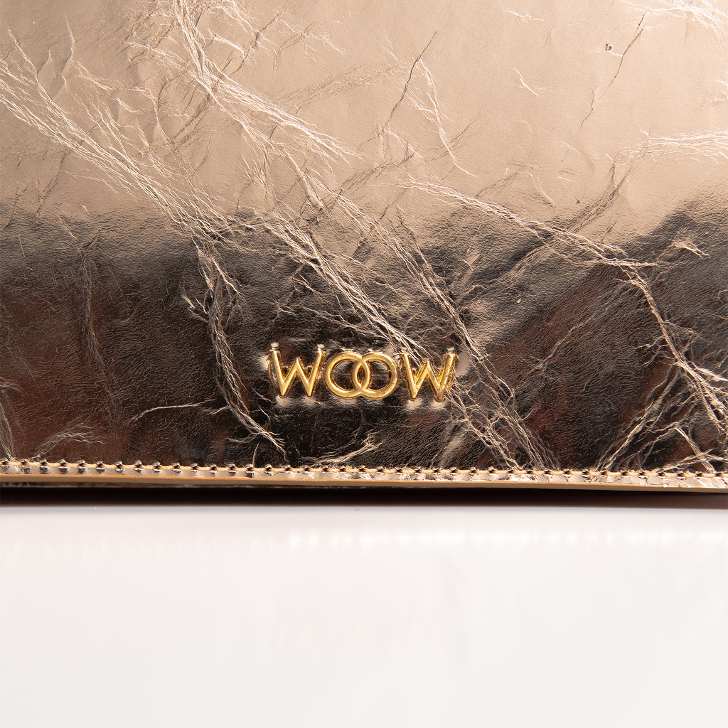 Bolsa mini Aura Couro Champagne WOOW