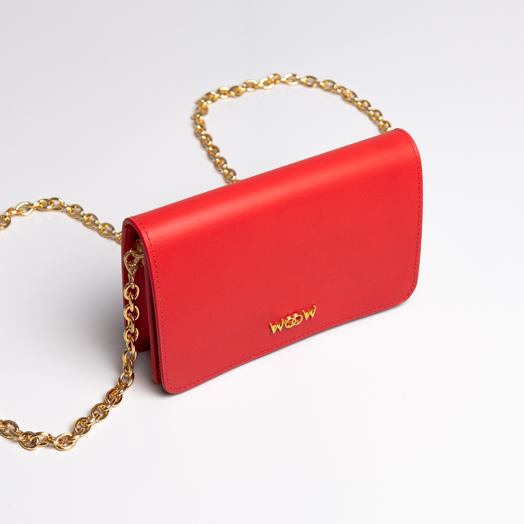 Bolsa mini Aura Couro Gloss WOOW