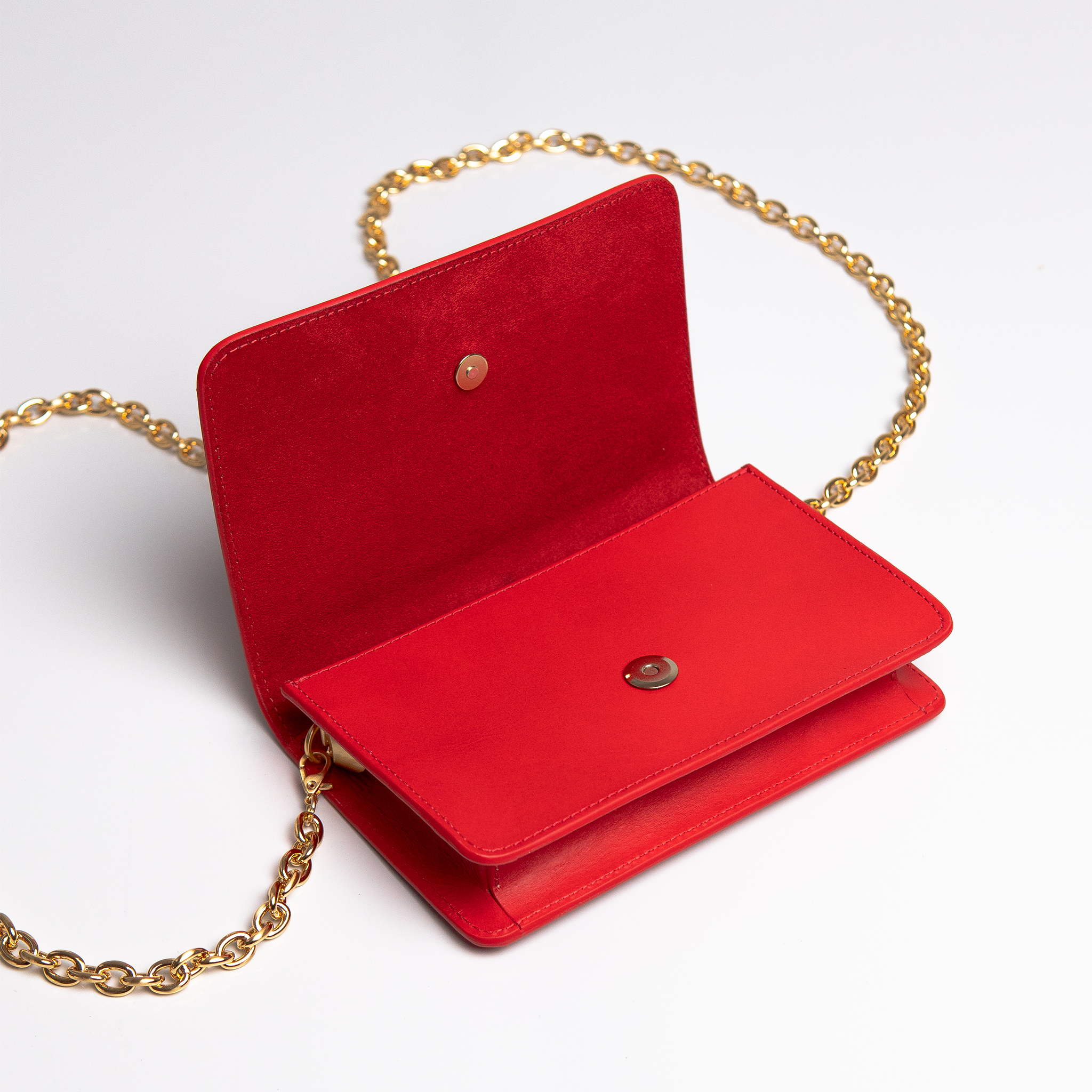 Bolsa mini Aura Couro Gloss WOOW