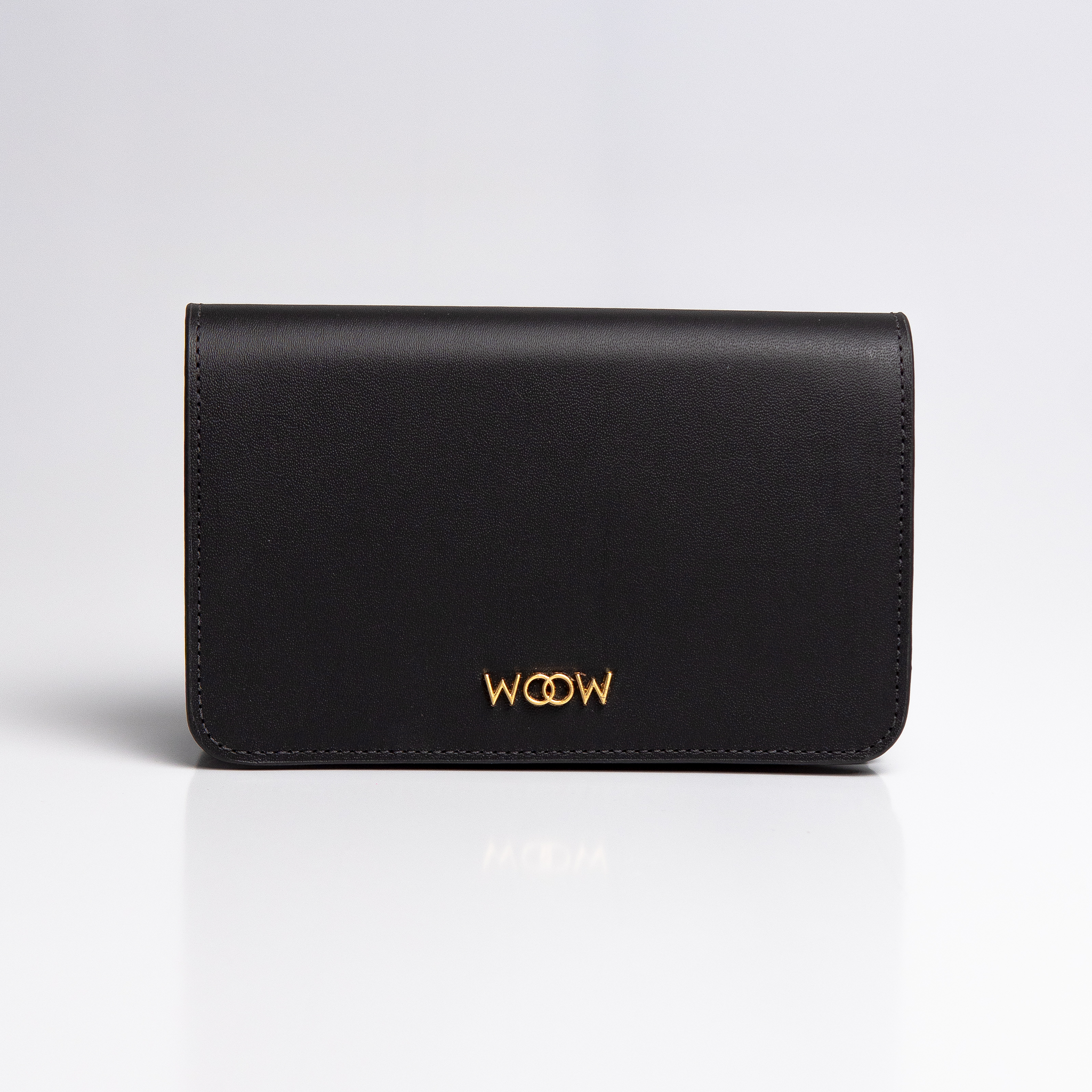 Bolsa mini Aura Couro Preta