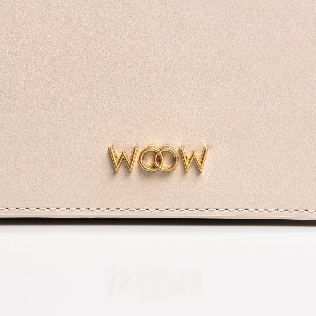 Bolsa mini Aura Couro Off White WOOW