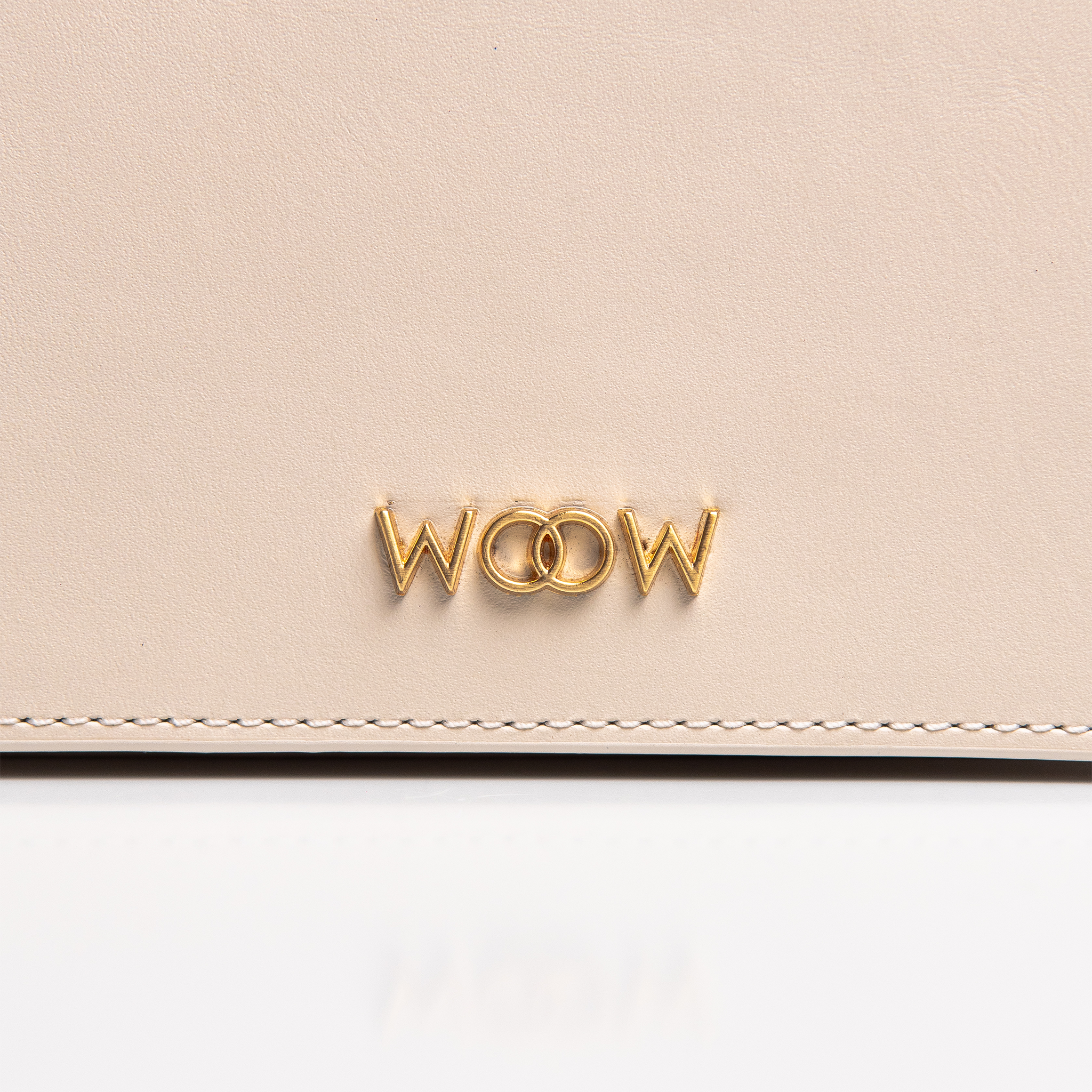 Bolsa mini Aura Couro Off White WOOW