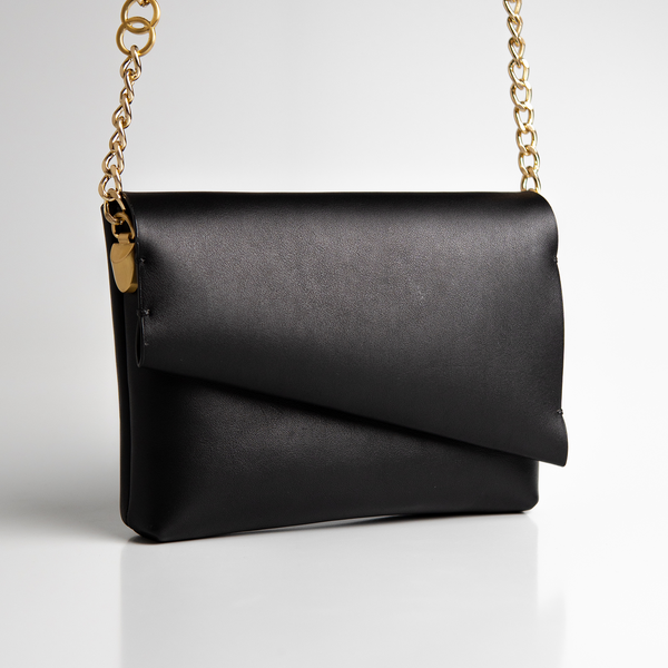 Bolsa Pequena Aya Couro - Preto