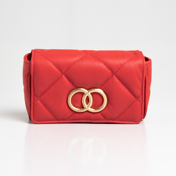 Bolsa Pequena Bella Serena Matelassê Couro - Gloss