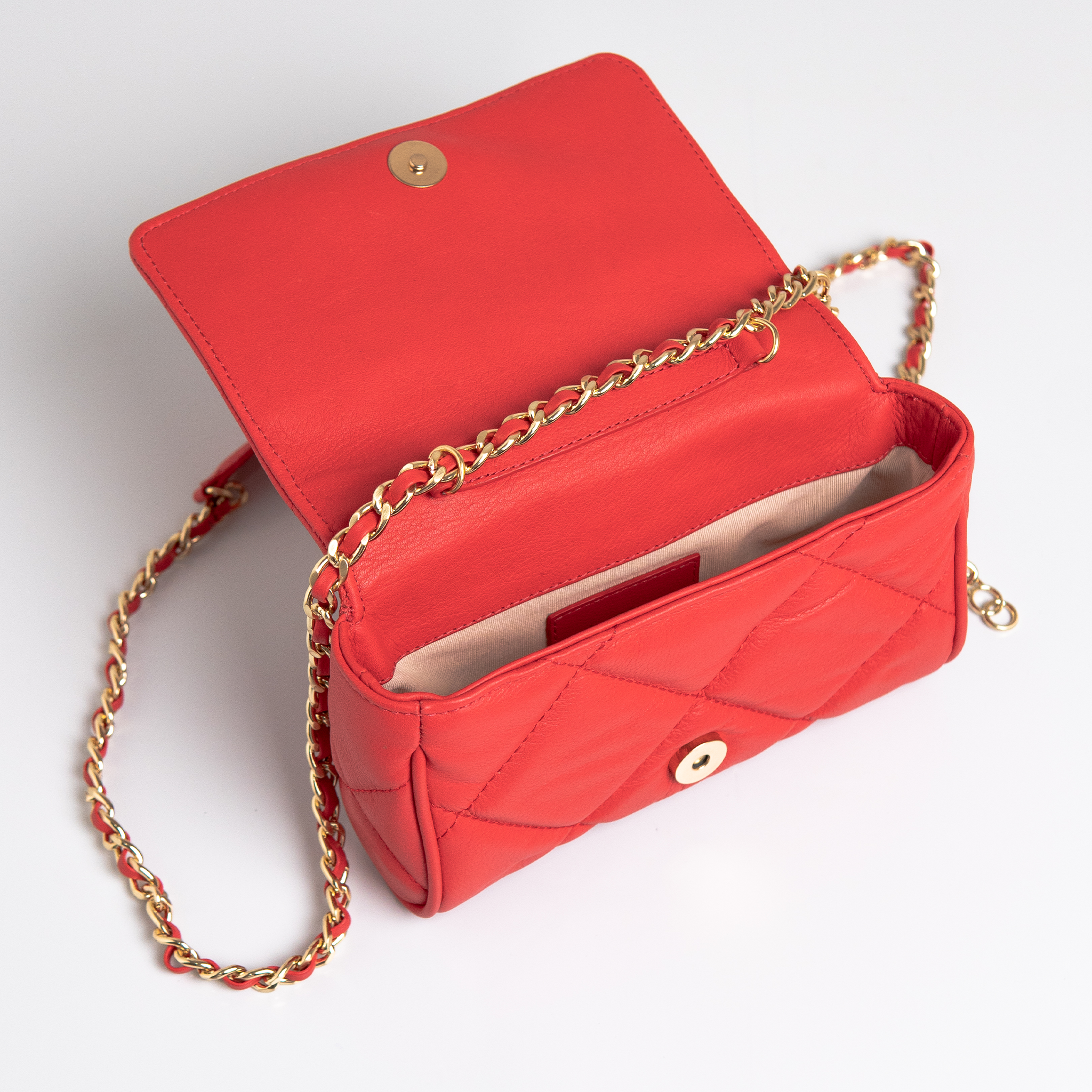 Bolsa Mini Bella Serena Matelassê Couro Gloss WOOW