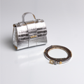 Kit Mini Bag Aurora & Cinto Carolia Silver Fast Bundle