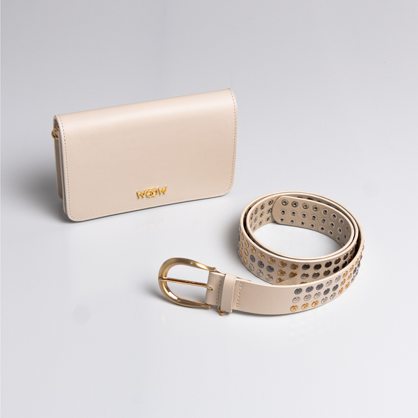 Kit Mini Bag Aura & Cinto Betina Tachas - Default Title