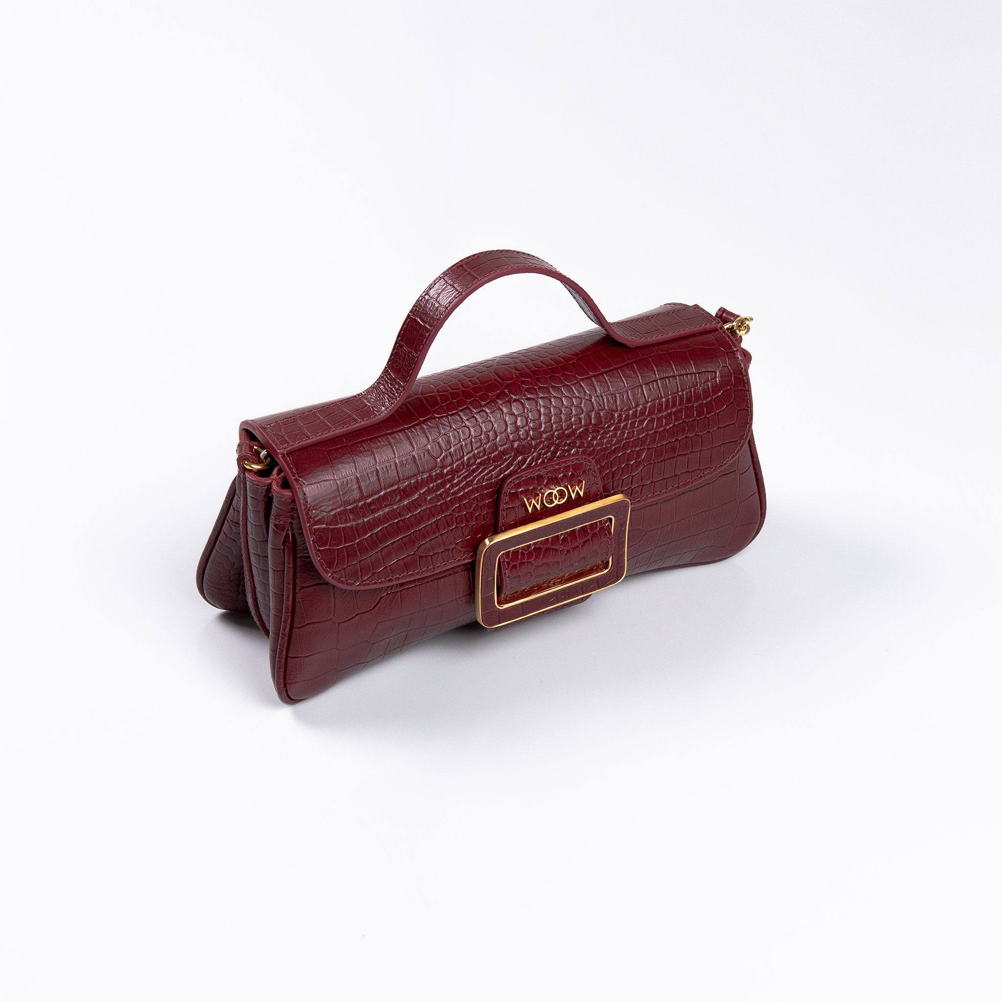 Bolsa Charlote Couro Croco WOOW