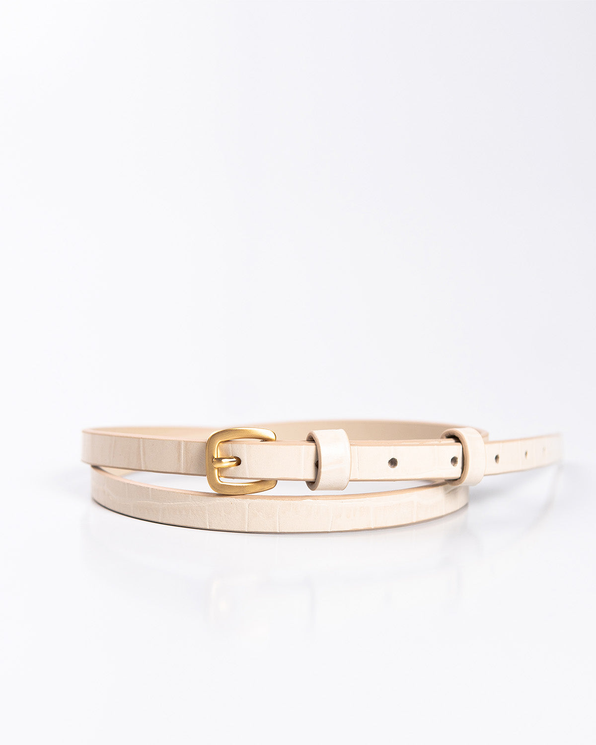 Cinto Bianca Couro Off White WOOW